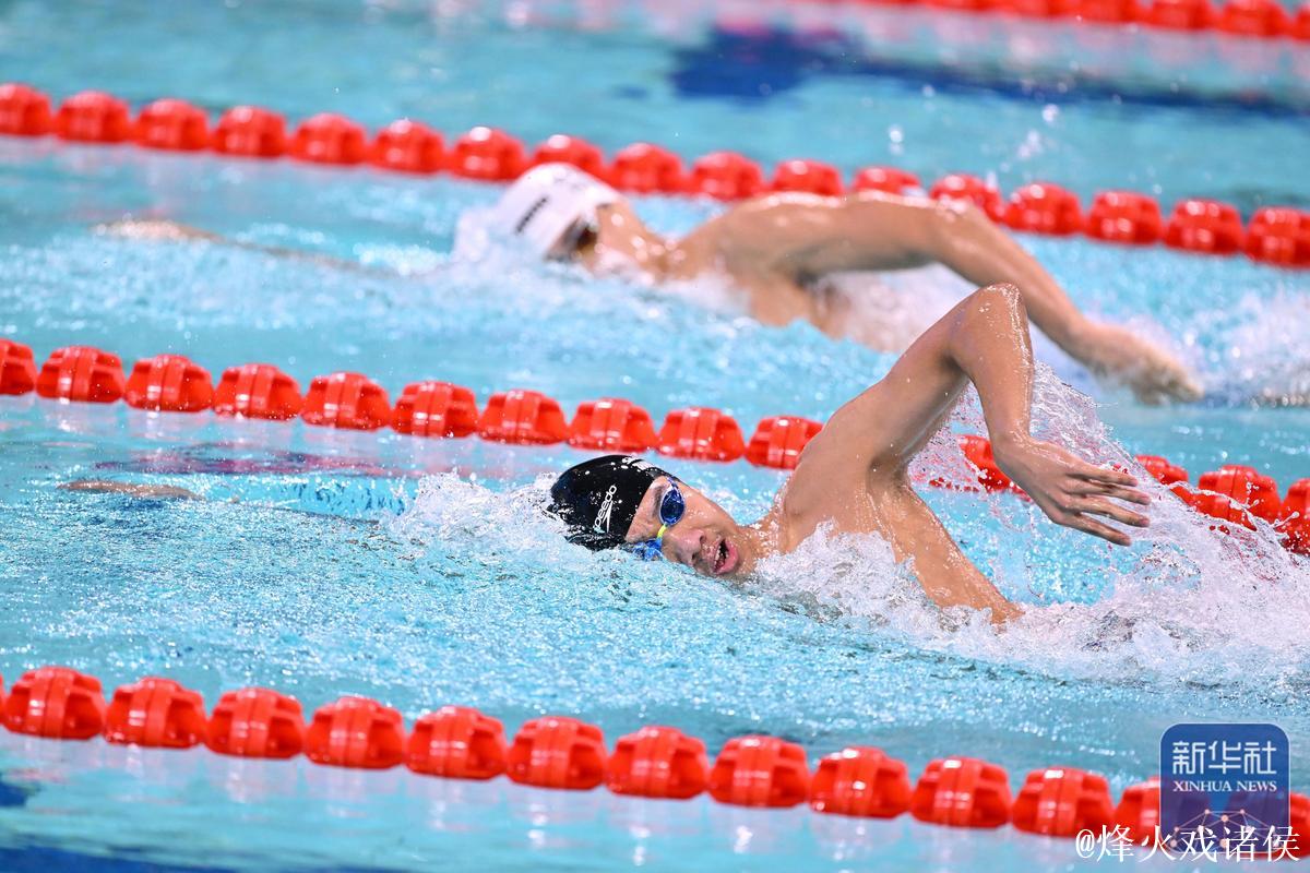 全运会男子1500米自由泳：山东选手张展硕夺冠